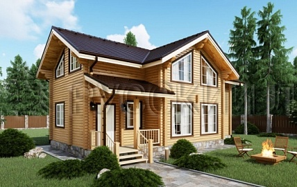 Дом из бруса 8,5 х 12,5, проект - КОХАН