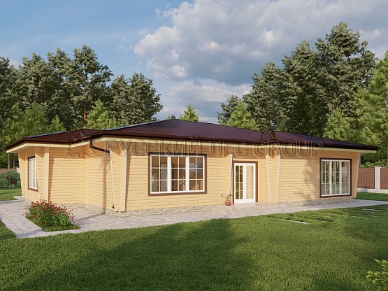 Дом из бруса проект РОДЖЕРС 250,0м2 21,25х17,00